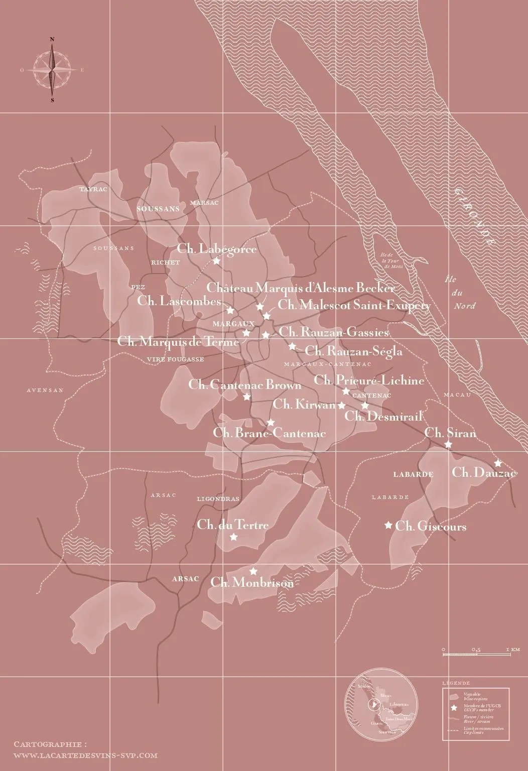 Cartographie Margaux