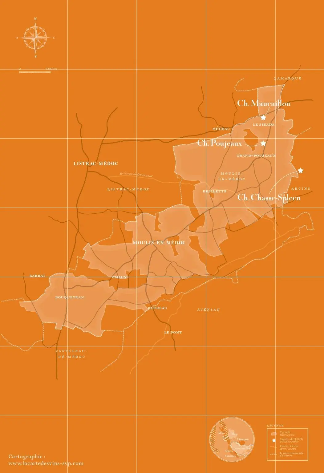 Cartographie Moulis-en-Médoc