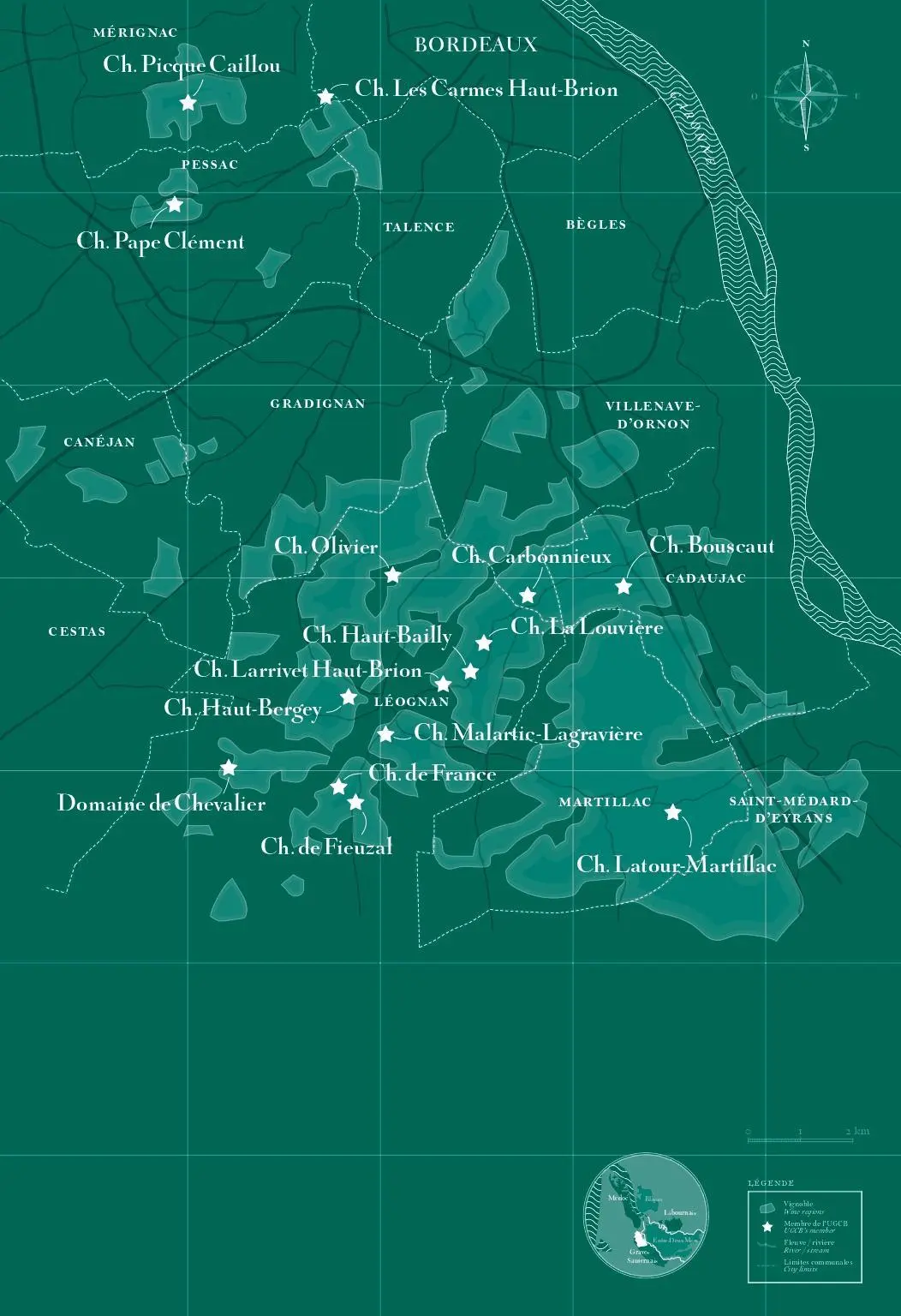 Cartographie Pessac-Léognan