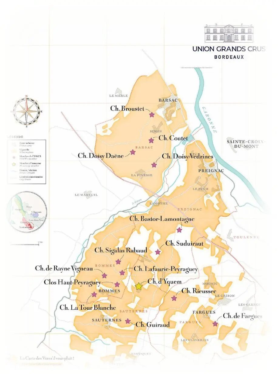 Cartographie Sauternes & Barsac